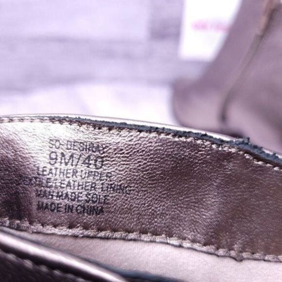 Sole Society Desiray Metallic Leather Block Heel Ankle Boot Champagne Women's 7 - Picture 10 of 10